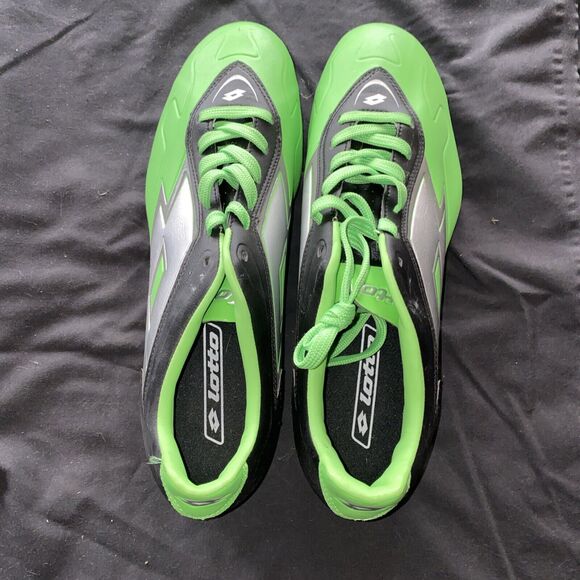 LOTTO ZHERO GRAVITY V 700 FG - FLUORESCENT MINT/BLACK Size 12 - Picture 2 of 4